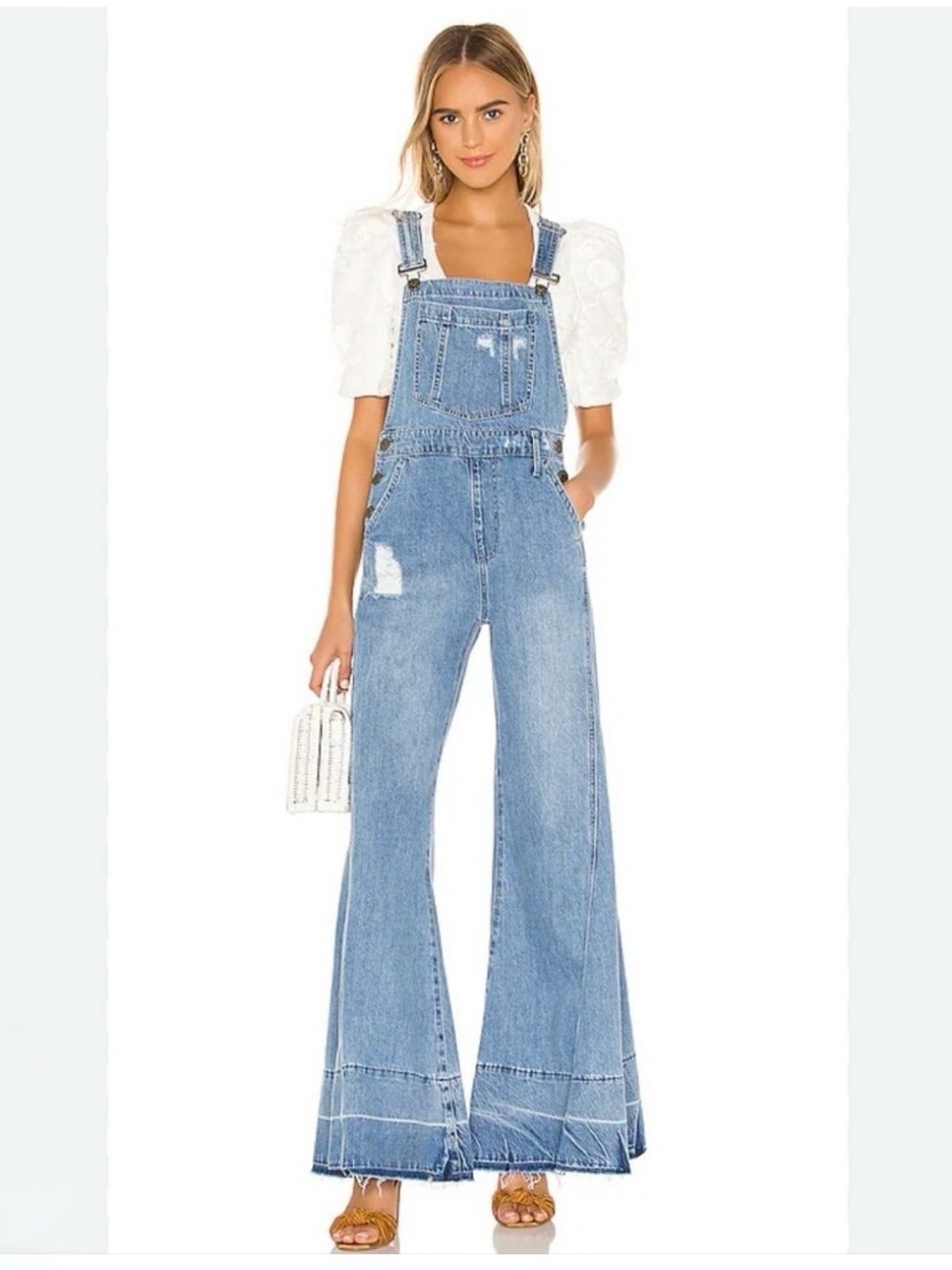 Show Me Your Mumu San Fran Wide Leg Denim
Overalls - size small